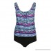 Homeparty Plus Size Printed Tankini Bikini Women Swimwear Swimsuit Bathing Suit Blue B07MMH5QK1